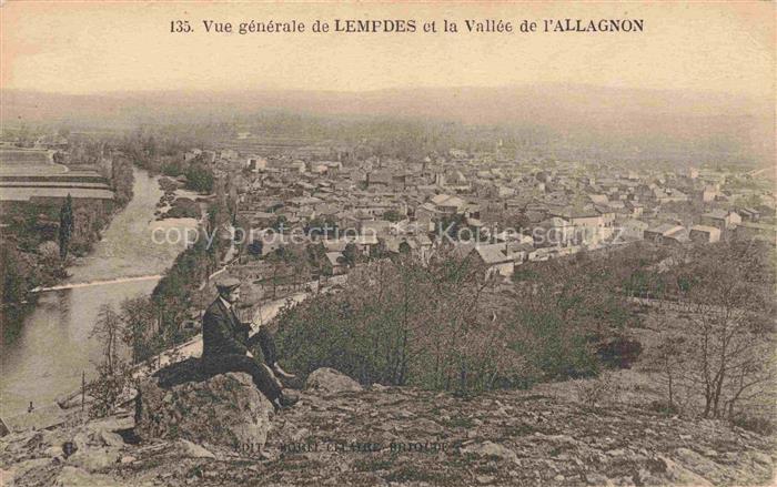 Lempdes-sur-Allagnon 43 Haute-Loire Vue générale et la vallée de l'Allagnon