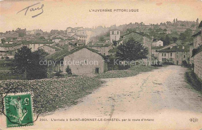 Saint-Bonnet-le-Chastel Vue générale Arrivée par la Route d'Arlanc