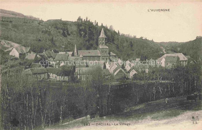 Orcival Clermont-Ferrand 63 Puy-de-Dome Vue générale du village