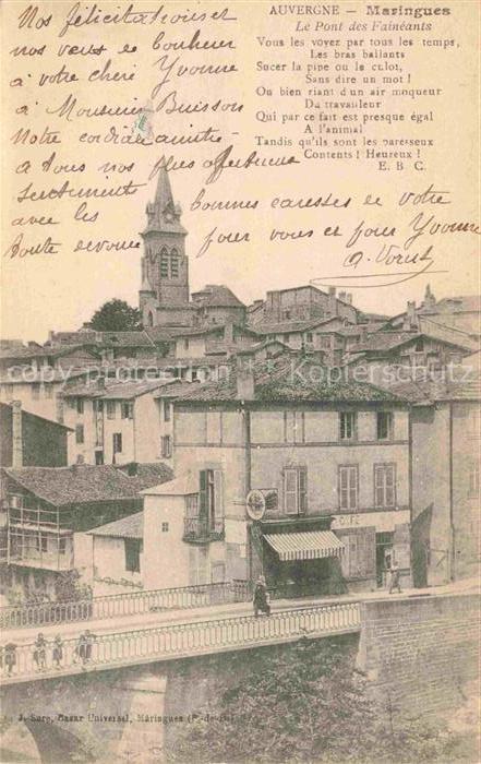 Maringues Thiers 63 Puy-de-Dome Le Pont des Fainéants