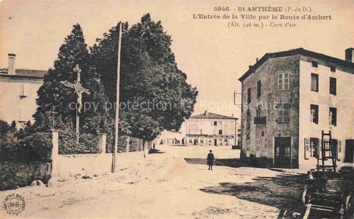St-Antheme Ambert 63 Puy-de-Dome Entrée de la ville par la Route d'Ambert