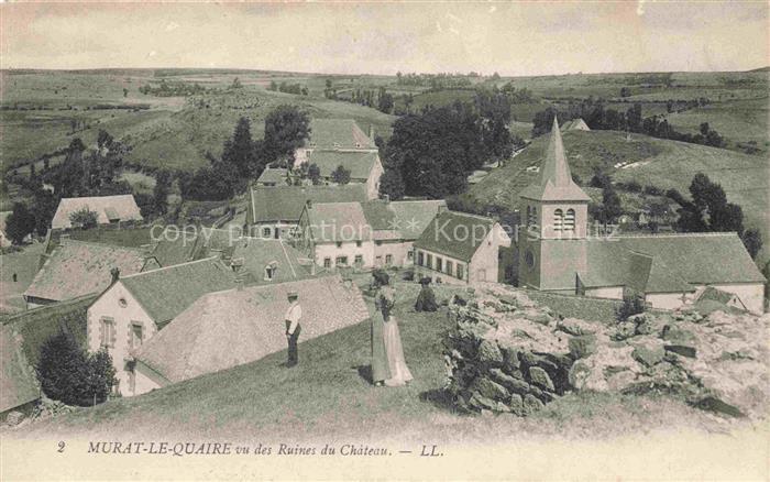 Murat-le-Quaire Clermont-Ferrand 63 Puy-de-Dome Vue générale vue des ruines du c