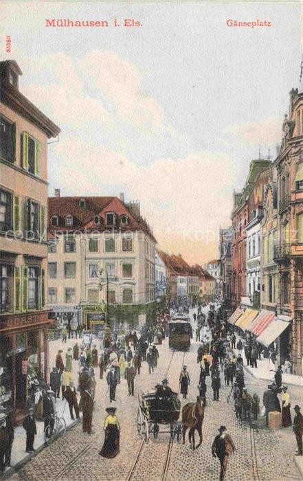 Muelhausen Elsass Gaenseplatz