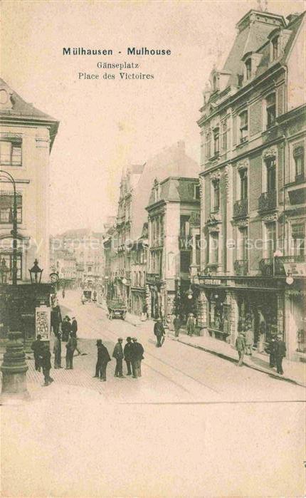 Muelhausen Elsass Gaenseplatz Place des Victoires