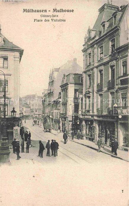 Muelhausen Elsass Gaenseplatz Place des Victoires
