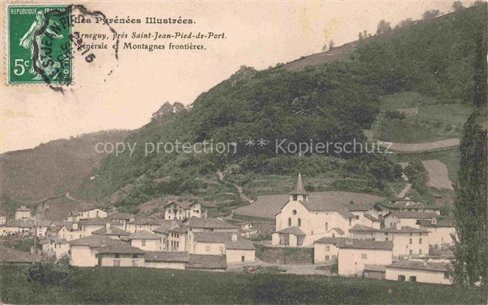 Arneguy BAYONNE 64 Pyrenees-Atlantiques Vue générale et Montagnes frontières