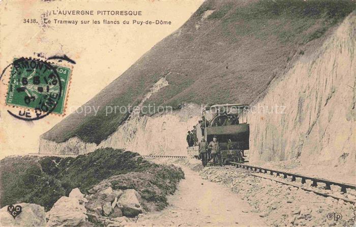 Puy de Dome Le Clermont-Ferrand 63 Puy-de-Dome Le Tramway sur les flancs du Puy-