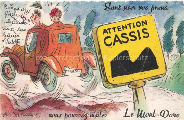 Le Mont-Dore Clermont-Ferrand 63 Puy-de-Dome Kuenstlerkarte