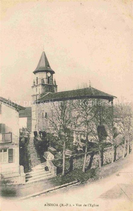 Ainhoa BAYONNE 64 Pyrenees-Atlantiques Vue de l'église