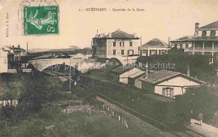 Guethary Bayonne 64 Pyrenees-Atlantiques Quartier de la Gare Train