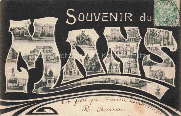 LE MANS 72 Sarthe Vues d'ensemble Schriftzug