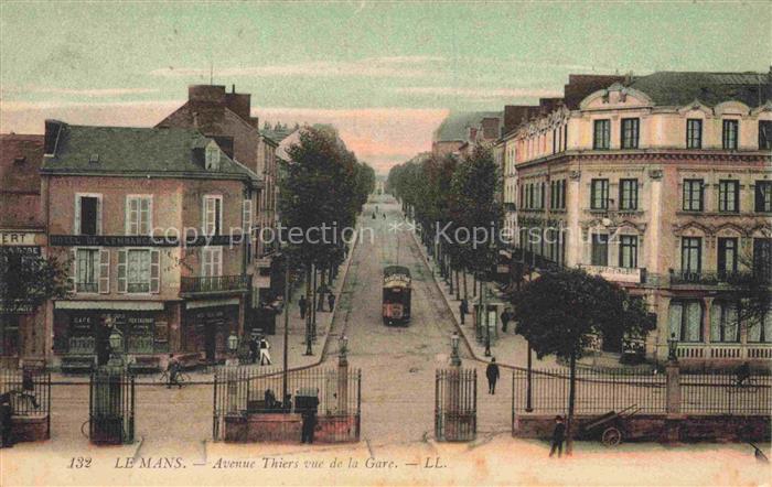 LE MANS 72 Sarthe Avenue Thiers vue de la gare