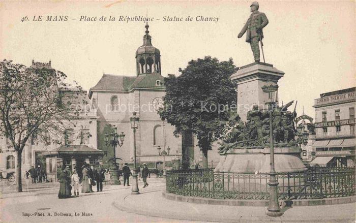 LE MANS 72 Sarthe Place de la République Monument Statue de Chanzy