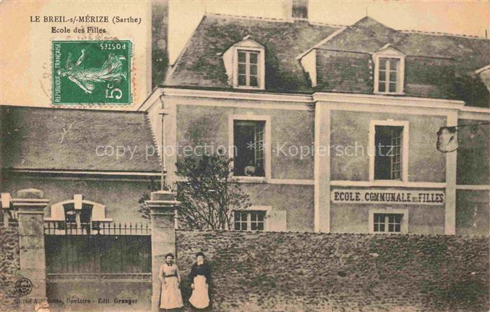Le Breil-sur-Merize MAMERS 72 Sarthe Ecole Communale des Filles
