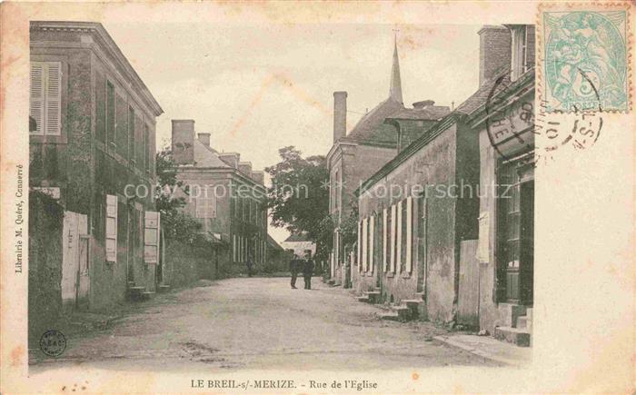 Le Breil-sur-Merize MAMERS 72 Sarthe Rue de l'Eglise