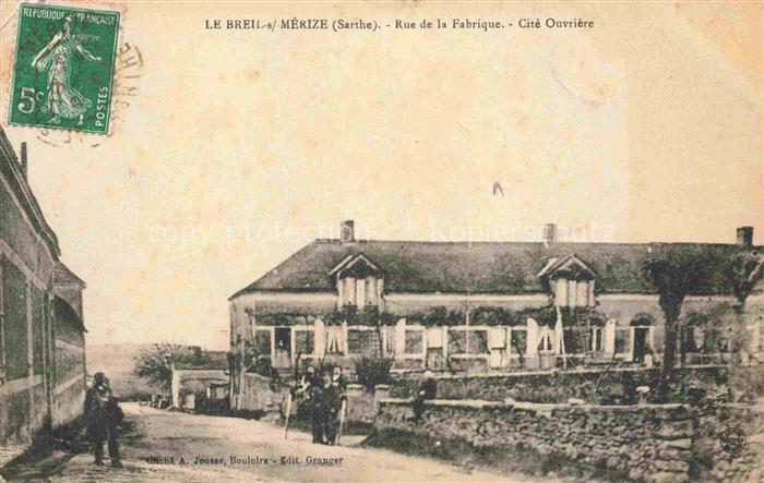 Le Breil-sur-Merize MAMERS 72 Sarthe Rue de la Fabrique Cité Ouvrière