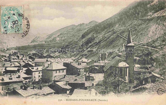Fourneaux  Modane 73 Savoie Vue générale et l'église