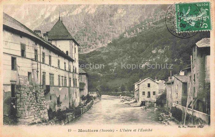 Moutiers 73 d Albertville L'Isère et l'Evêché