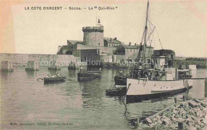 Socoa Ciboure Bayonne 64 Pyrenees-Atlantiques Le Qui-Vive Bateau Fort
