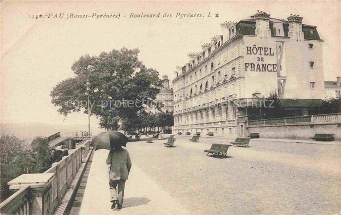 PAU 64 Pyrenees-Atlantiques Boulevard des Pyrénées Hôtel de France