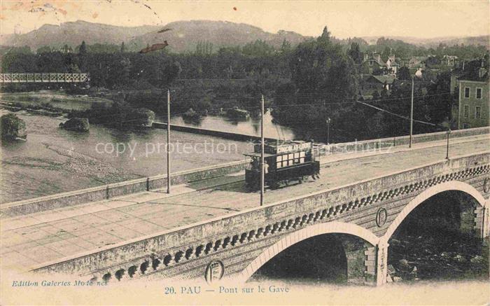 PAU 64 Pyrenees-Atlantiques Pont sur le Gave