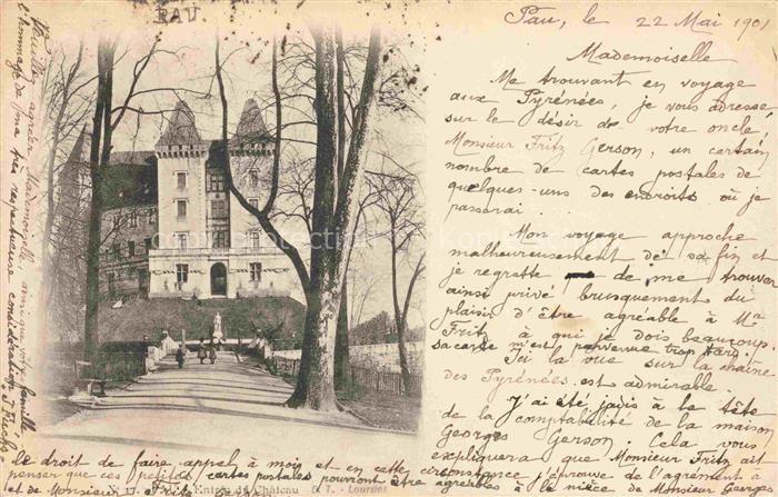 PAU 64 Pyrenees-Atlantiques Entrée du château