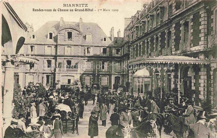 BIARRITZ 64 Pyrenees Atlantiques Rendez-vous de Chasse au Grand-Hôtel