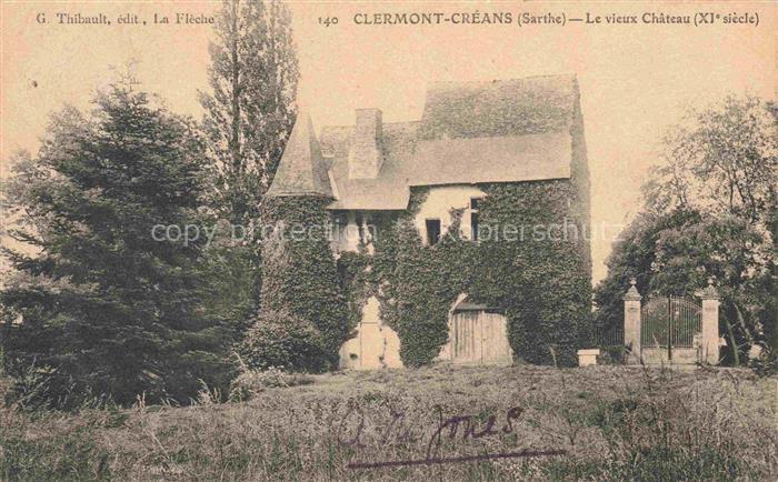 Clermont-Creans LA FLECHE 72 Sarthe Le vieux château XIe siècle