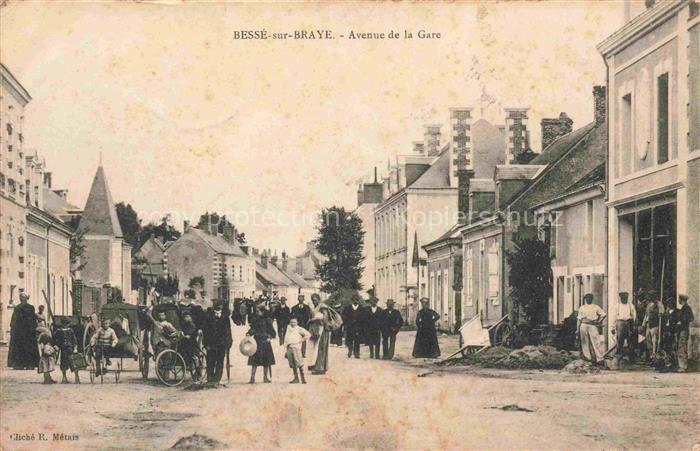 Besse-sur-Braye Mamers 72 Sarthe Avenue de la Gare
