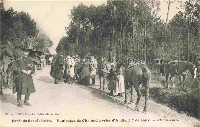 Foret-de-Berce Jupilles 72 Sarthe Equipagés de Champchevrier d'Audigné et de Lai