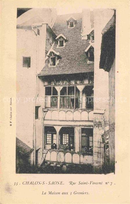 CHALONS-SUR-SAONE 51 Marne Rue Saint-Vincent La Maison aux 3 Greniers