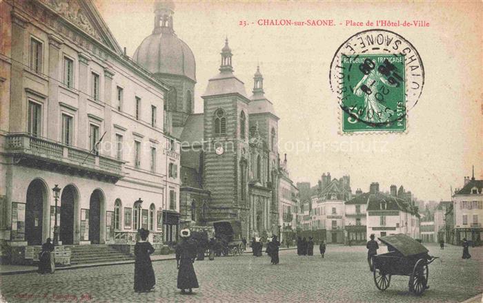 CHALON-SUR-SAONE 71 Saone-et-Loire Place de l'Hôtel de Ville