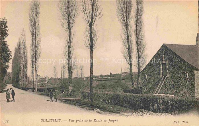 Solesmes Abbaye St-Pierre-de-72 Sable-sur-Sarthe Vue prise de la Route de Juigné