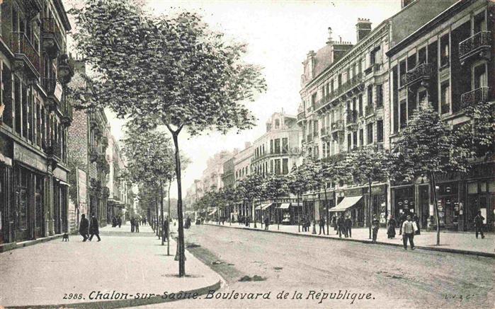 CHALON-SUR-SAONE 71 Saone-et-Loire Boulevard de la République
