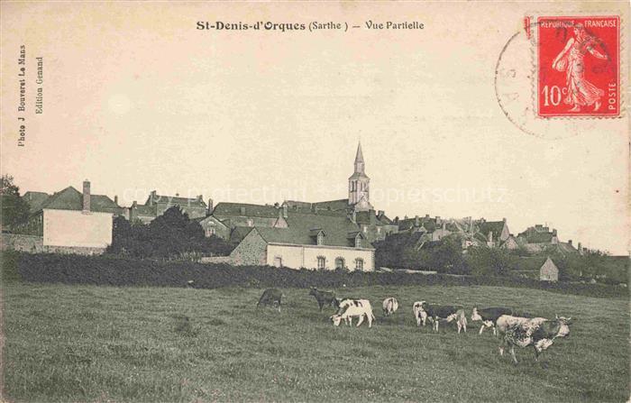 St-Denis-d Orques LA FLECHE 72 Sarthe Vue partielle