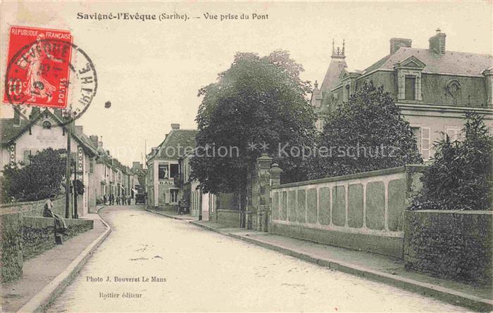 Savigne-l Eveque Vue prise du pont