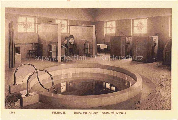 MULHOUSE Muehlhausen 68 Haut-Rhin Bains Municipaux Bains Medicinaux