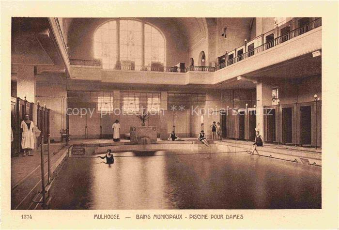 MULHOUSE Muehlhausen 68 Haut-Rhin Bains Municipaux Piscine pour dames