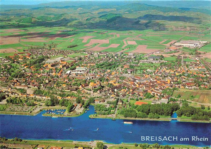 Breisach Rhein BW Fliegeraufnahme
