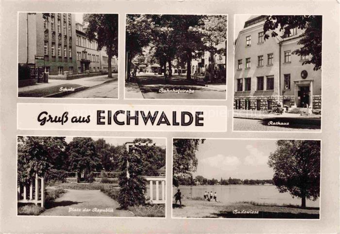 Eichwalde Brandenburg Schule Bahnhofstrasse Rathaus Platz der Republik Badewiese