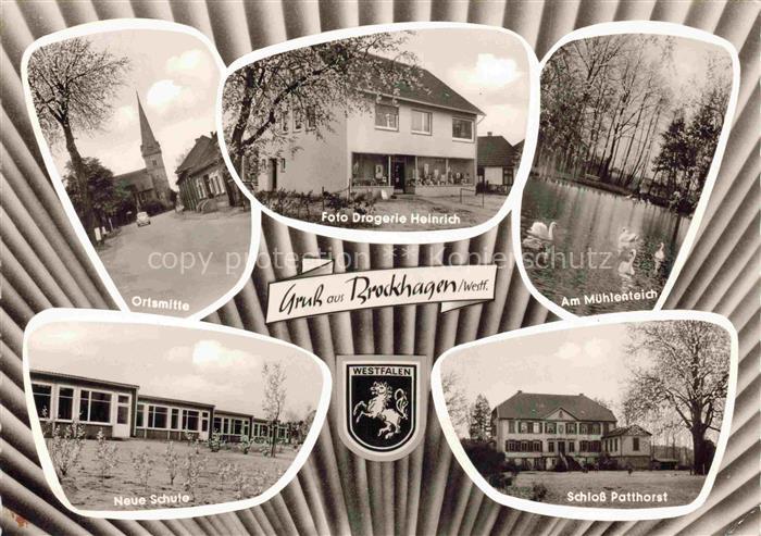 Brockhagen Steinhagen Guetersloh NRW Ortsmitte Foto Drogerie Heinrich Muehlentei