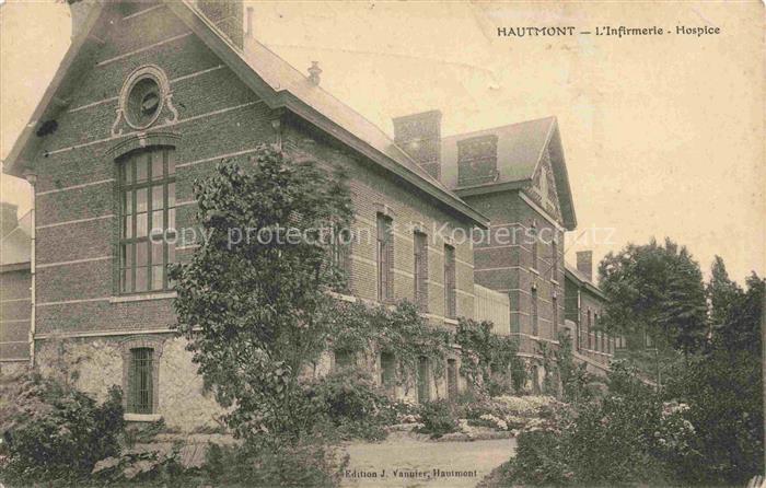 Hautmont Avesnes-sur-Helpe 59 Nord L'Infirmerie Hospice Feldpost