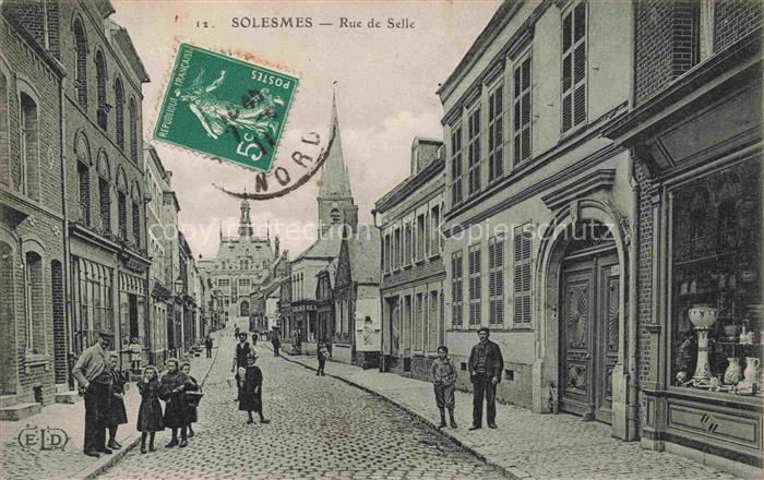 Solesmes CAMBRAI 59 Nord Rue de Selle