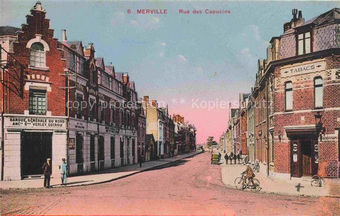 Merville Dunkerque 59 Nord Rue des Capucins Feldpost