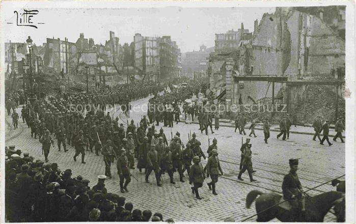 LILLE 59 Nord Armee Soldaten Aufmarsch