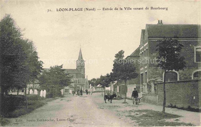 Loon-Plage Dunkerque 59 Nord Entrée de la ville venant de Bourbourg