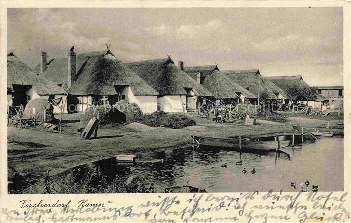Kamp Pommern Kepa PL Fischerdorf Reetdachhaeuser