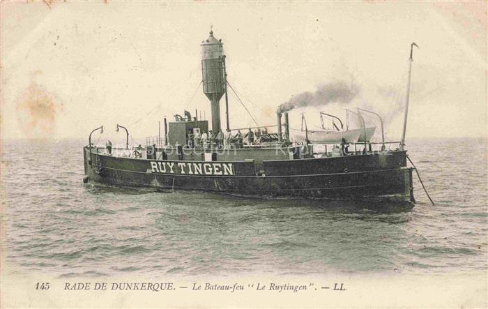 DUNKERQUE Duenkirchen 59 Nord La Rade Bateau-feu Le Ruytingen