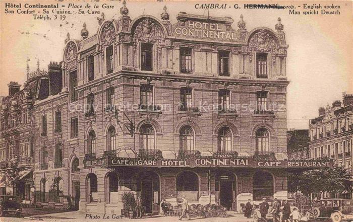 CAMBRAI 59 Nord Hôtel Continental Place de la Gare