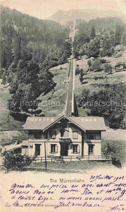 Muerren BE Die Muerrenbahn Bergbahn